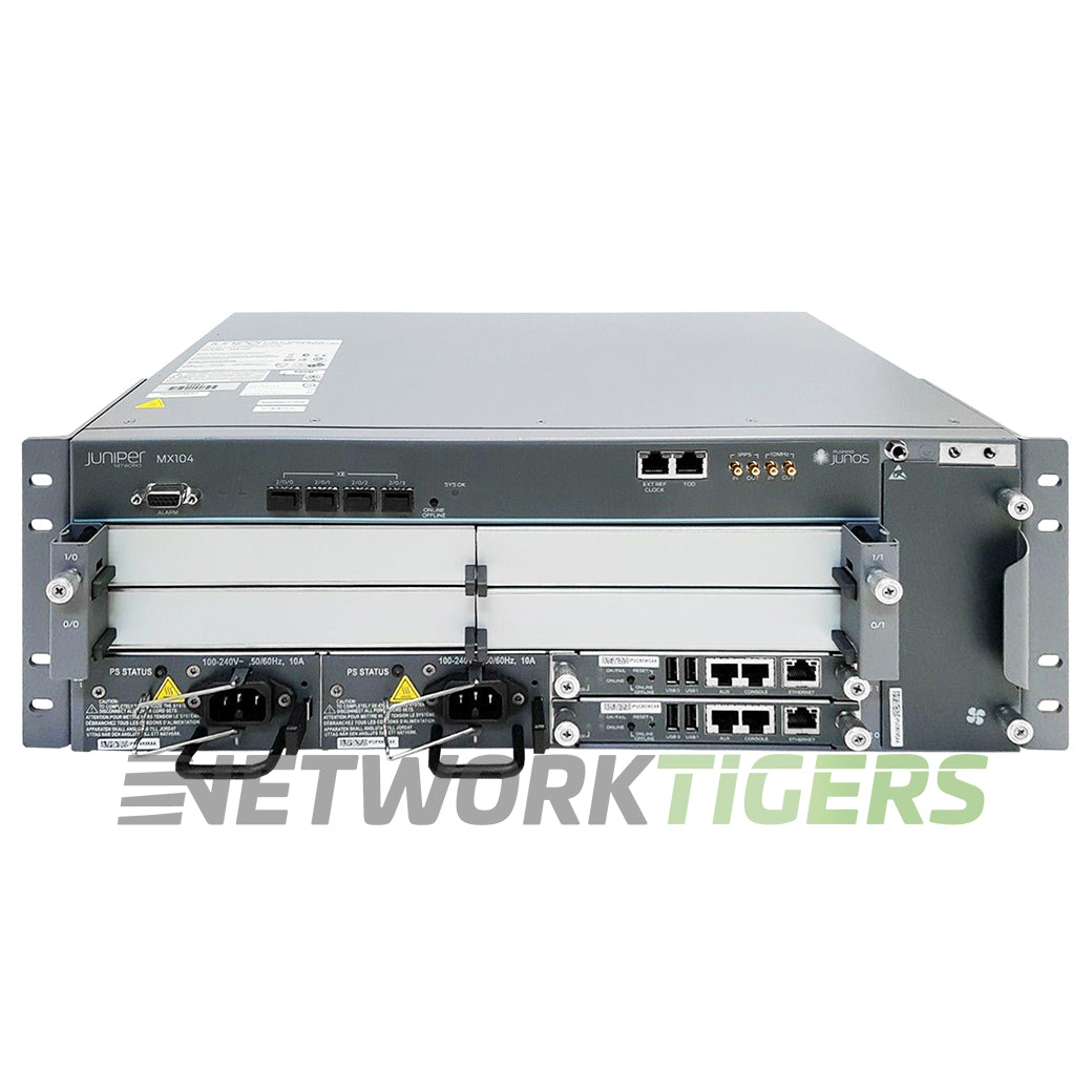 NEW Juniper MX104-80G-AC-BNDL MX104 Series 4x 10GB SFP+ Open MIC Slots Router