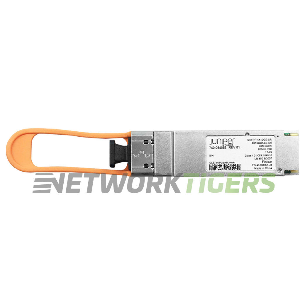 NEW Juniper QSFPP-4X10GE-SR 40GB BASE SR 850nm Short Reach MMF QSFP+ Transceiver