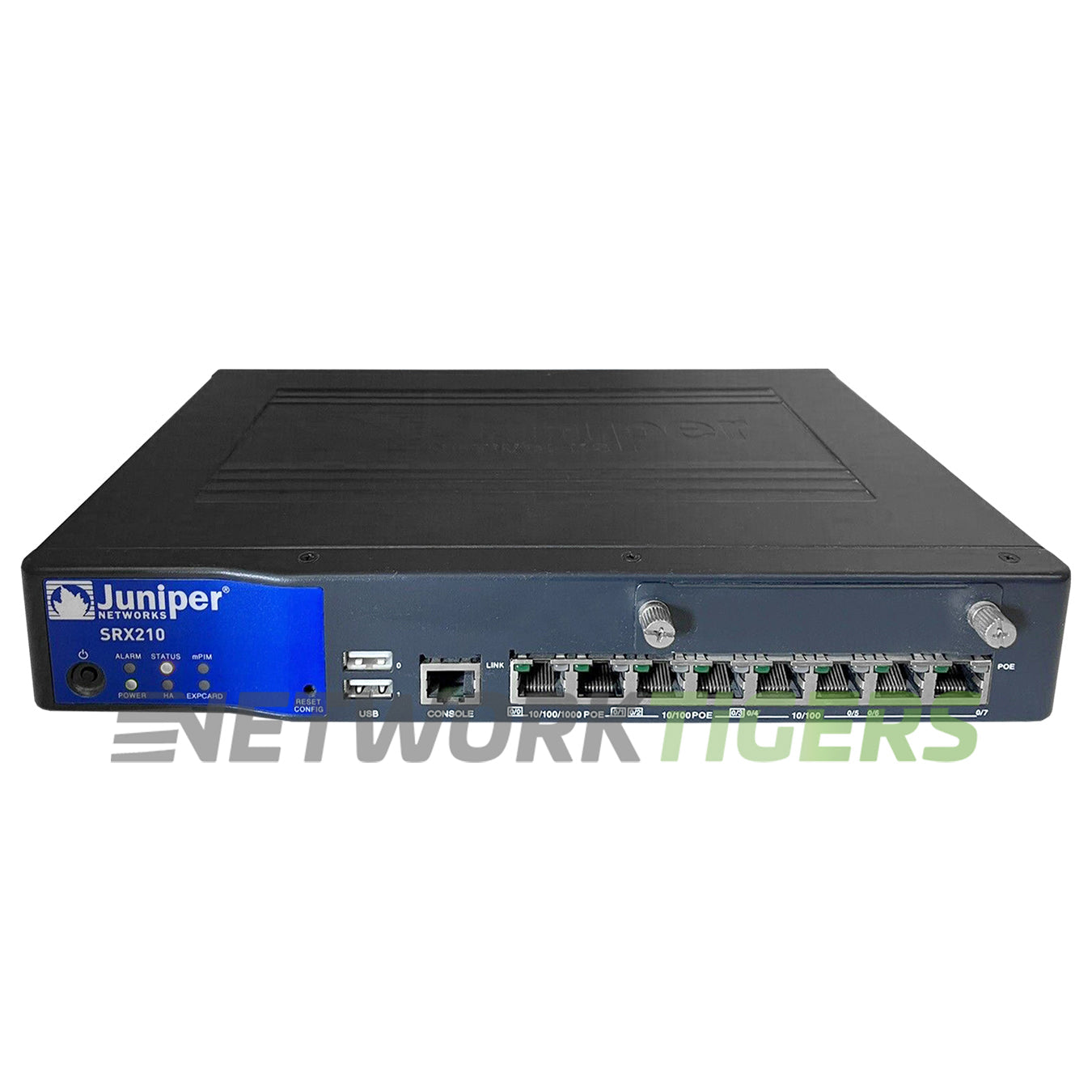 Juniper SRX210HE2-POE 850 Mbps 8x RJ45 (4x PoE) 1x Open Mini PIM Slot Gateway