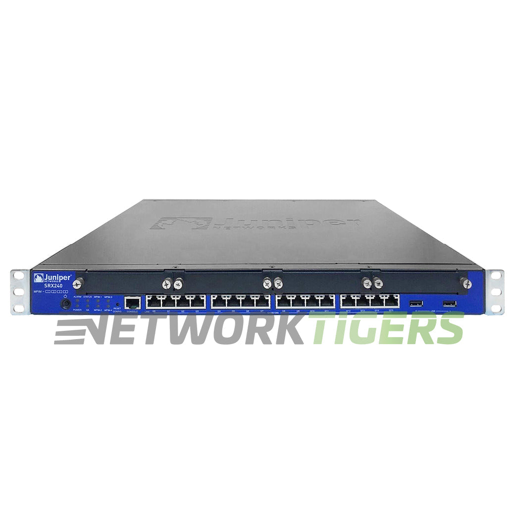 Juniper SRX240H2 1.8 Gbps 16x 1GB RJ45 4x Open PIM Slot Services Gateway