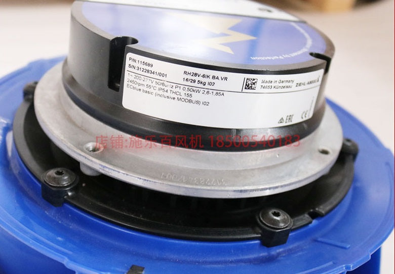 Brand new RH28V-6IK.BA.VR ZIEHL-ABEGG centrifugal fan 200-277V 50/60HZ