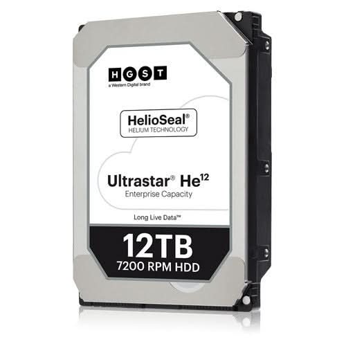 WD Ultrastar He12 HUH721212AL5200 12 TB Hard Drive 3.5" Internal SAS (12Gb/s SAS)
