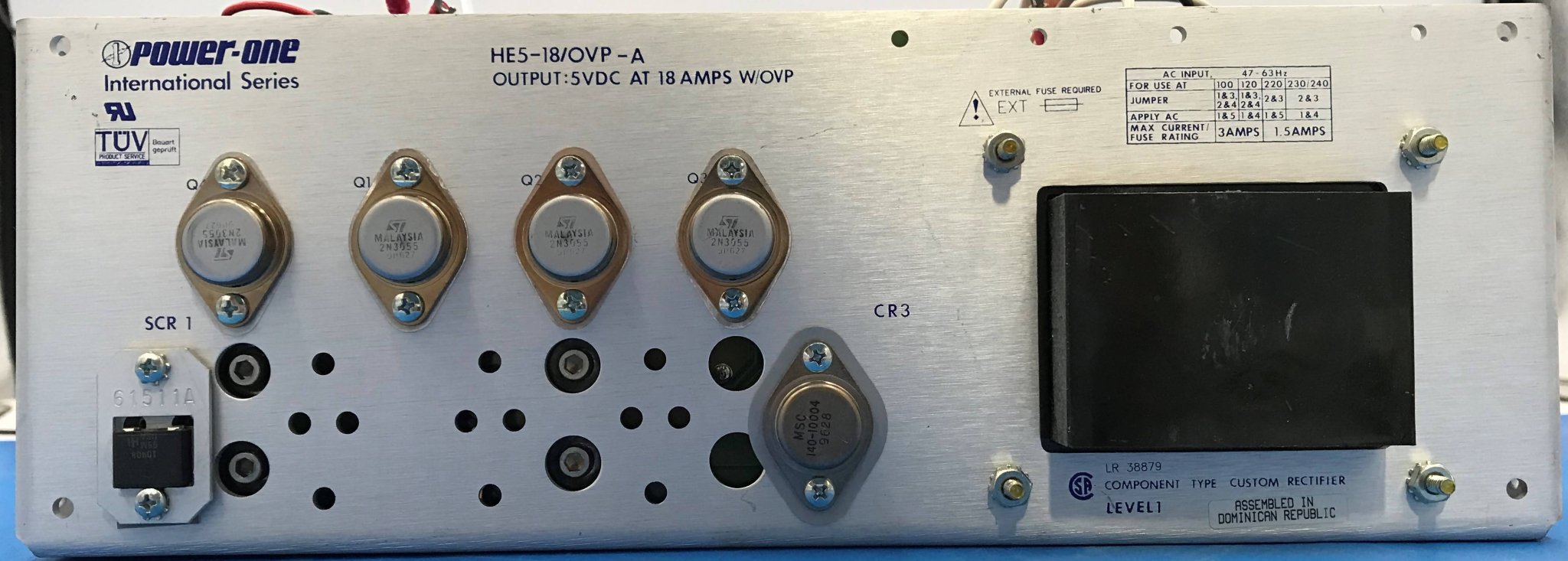 Linear Power Supply (HE5-18/OVP) GE Advantx