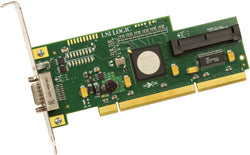LSI Logic SAS3442X-R PCI-X, 3Gb/s SAS, 8-Port Controller Card. Support RAID 0, 1, 1E, 10E