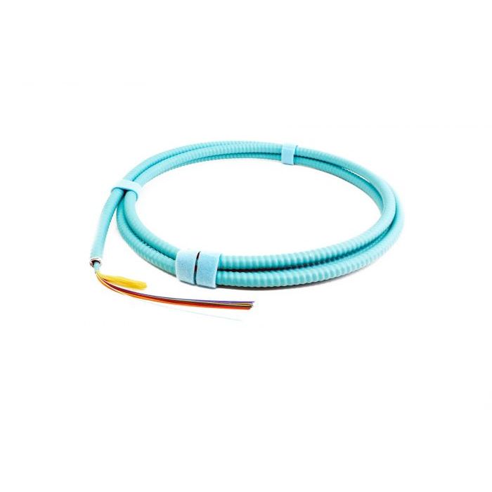 TLC Micro-Distribution Cable with Aluminum Interlocking Armor 48 Fiber ClearCurve Multimode 50/125um OM4 Plenum Aqua (per meter)
