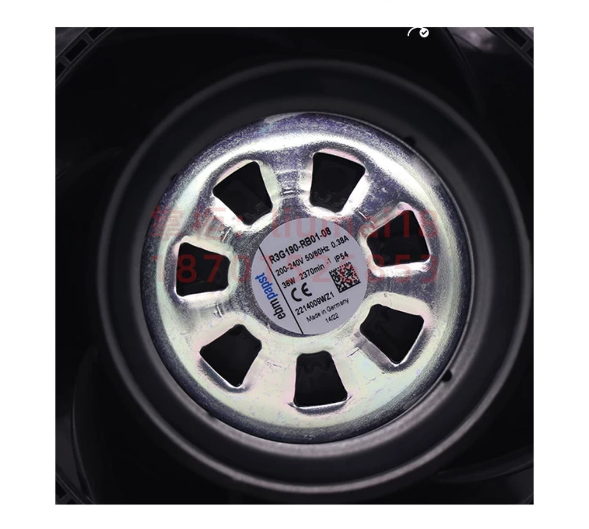 Ebm-papst R3G190-RB01-08 Centrifugal fan M3G055-BD 230v 38W 0.38A 2370Rpm