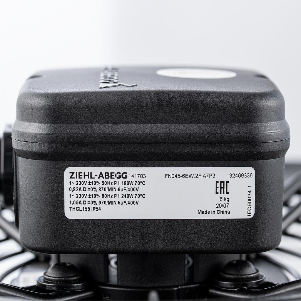 FN045-6EW.2F.A7P3 ZIEHL-ABEGG Axial Fan 0.12kW 230V 0.5A 700rpm