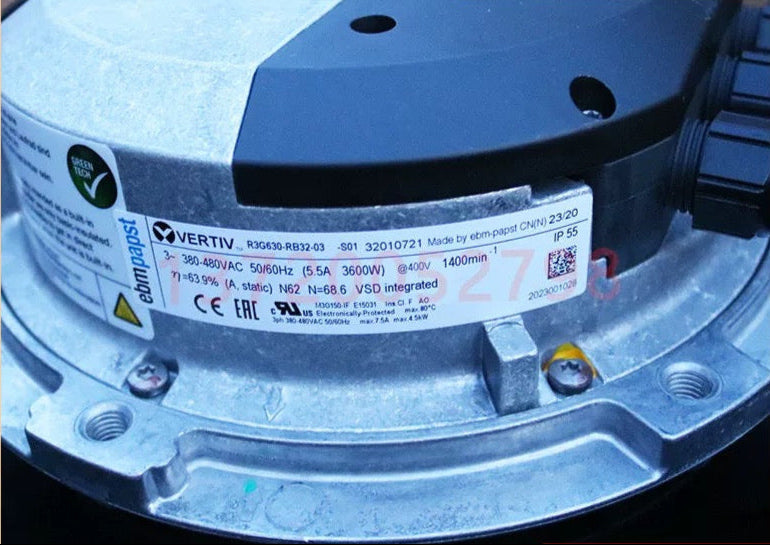 R3G630-RB32-03 ebm-papst fan 380V 3.6kW 5.5A 1400Rpm