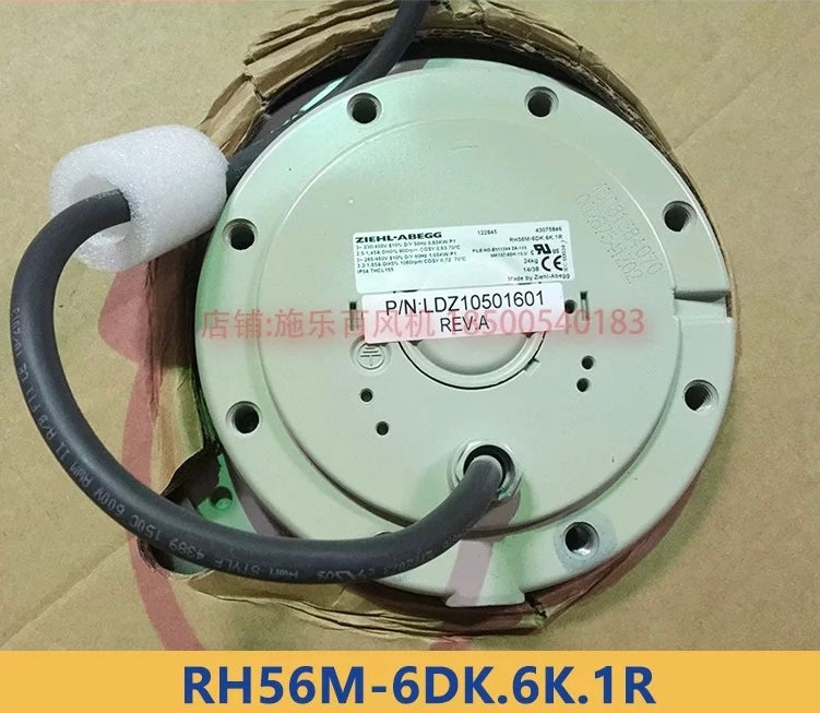 RH56M-6DK.6K.1R MK137-6DK.15.U ZIEHL-ABEGG centrifugal fan 230/400V 0.83kW 1.45/2.5A 900 rpm