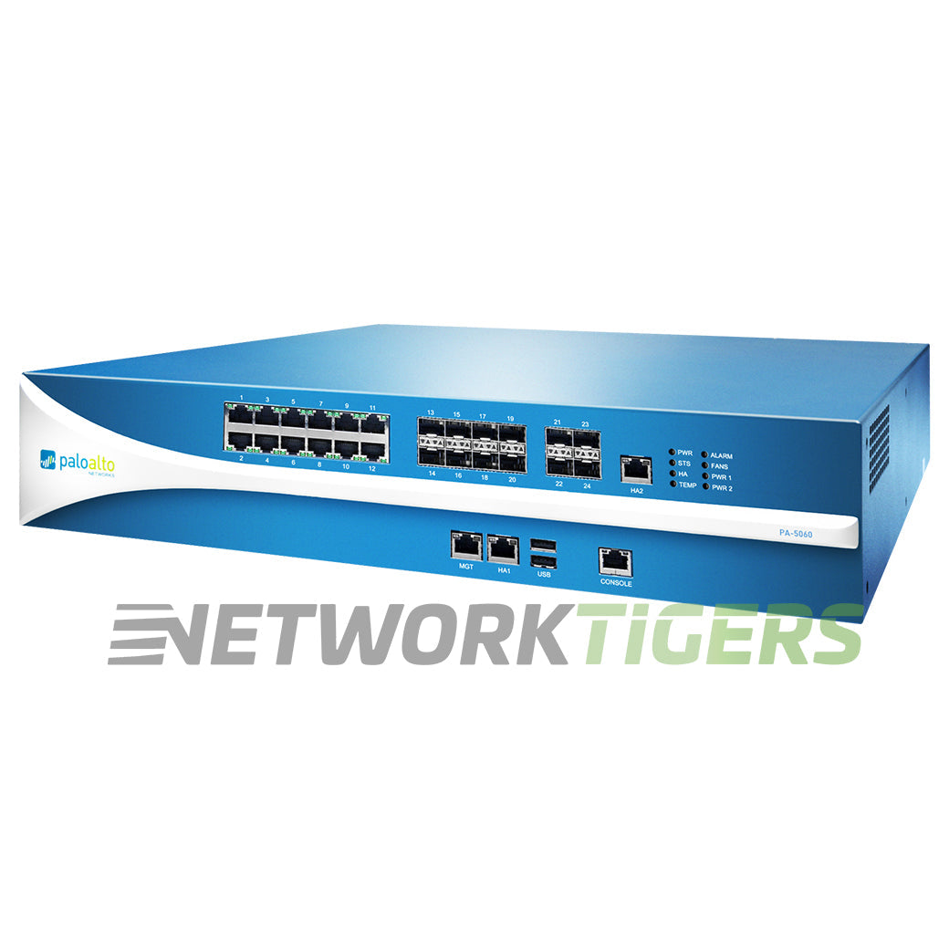 Palo Alto PA-5060 20Gbps 12x 1GB RJ45 8x 1GB SFP 4x 10GB SFP+ Firewall