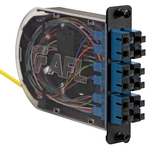 PML12PST1S01 - AFL Polimod Adapter Plate & Pigtails 12 Connect Ports ST/PC