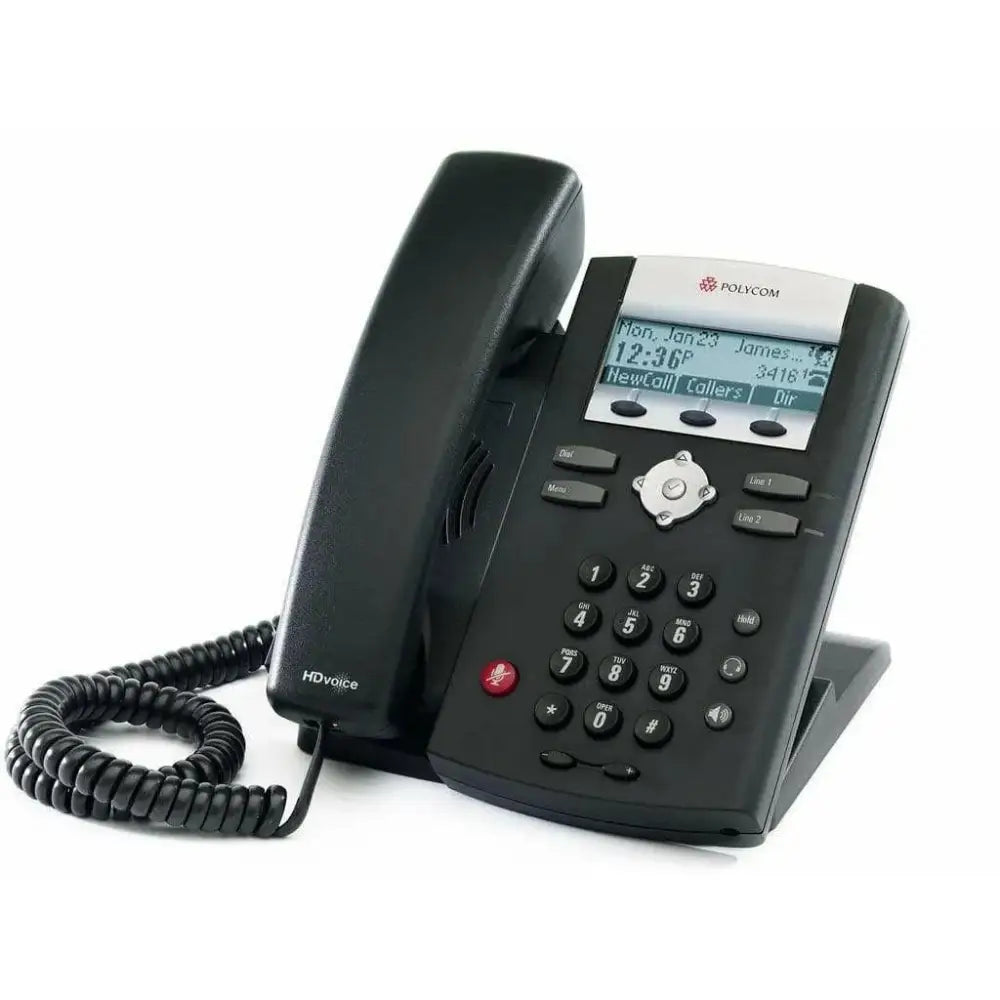 Polycom SoundPoint IP 335 2-Line SIP VoIP Phone 2200-12375-025 - Refurbished