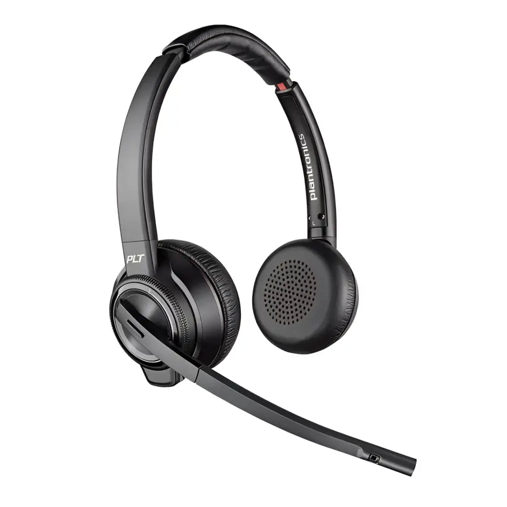 Poly Savi 8220-M Wireless DECT Stereo Headset 207326-01 Microsoft Teams Certified ANC - Refurbished
