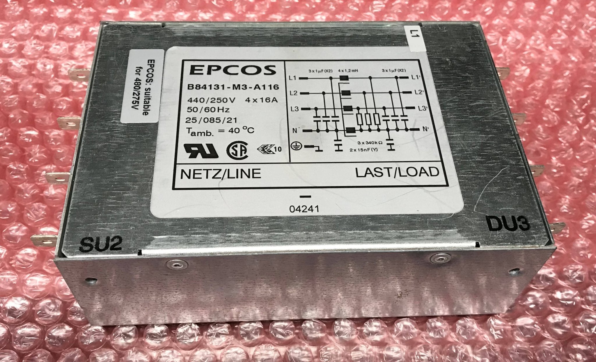 Power Line Filter Epcos (B84131-M3-A116) Philips Easy Diagnost