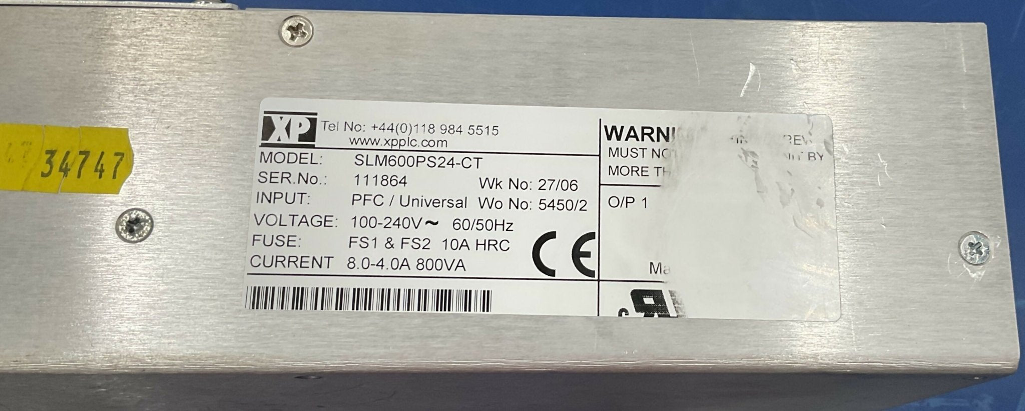 POWER SUPPLY W/CABLE (SLM600PS24-CT/ S0016597) GE