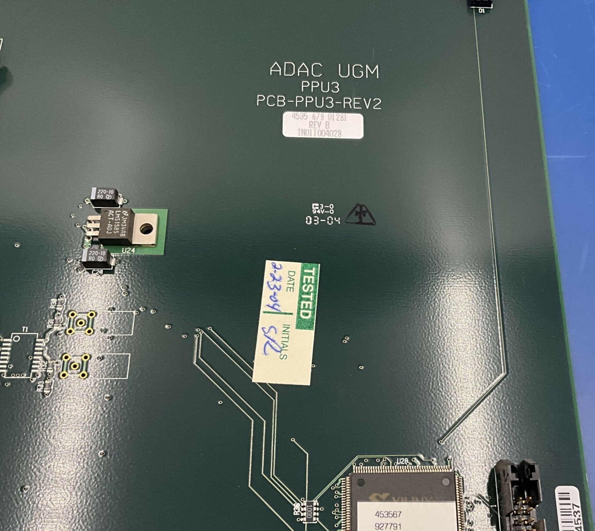 PPU3 BOARD REV2 (453567902901 REV.B/453567901281 REV.B) PHILIPS