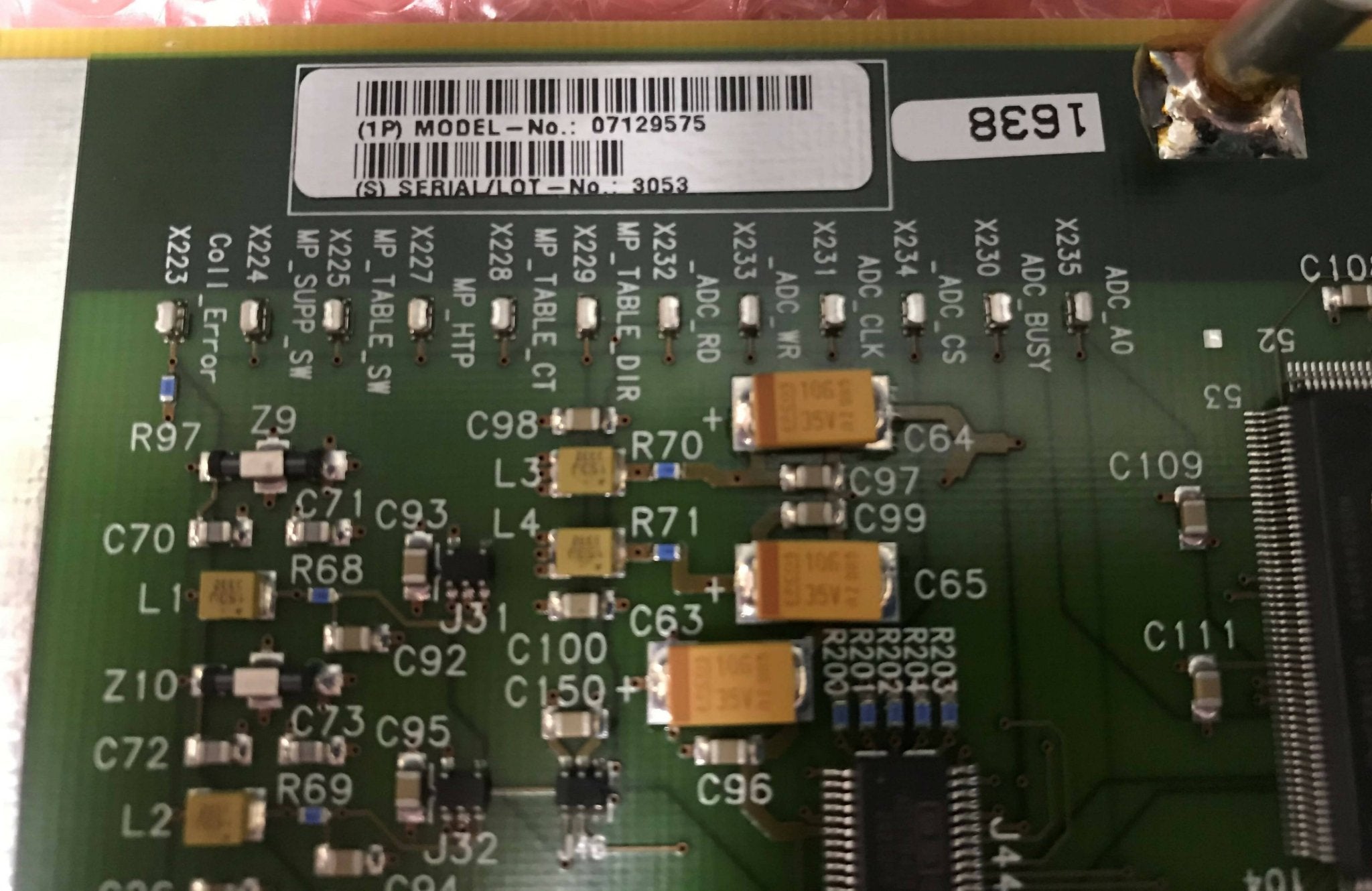 PT-Horizontal Board D701/D2 (08904901/07129575/10596196) Siemens