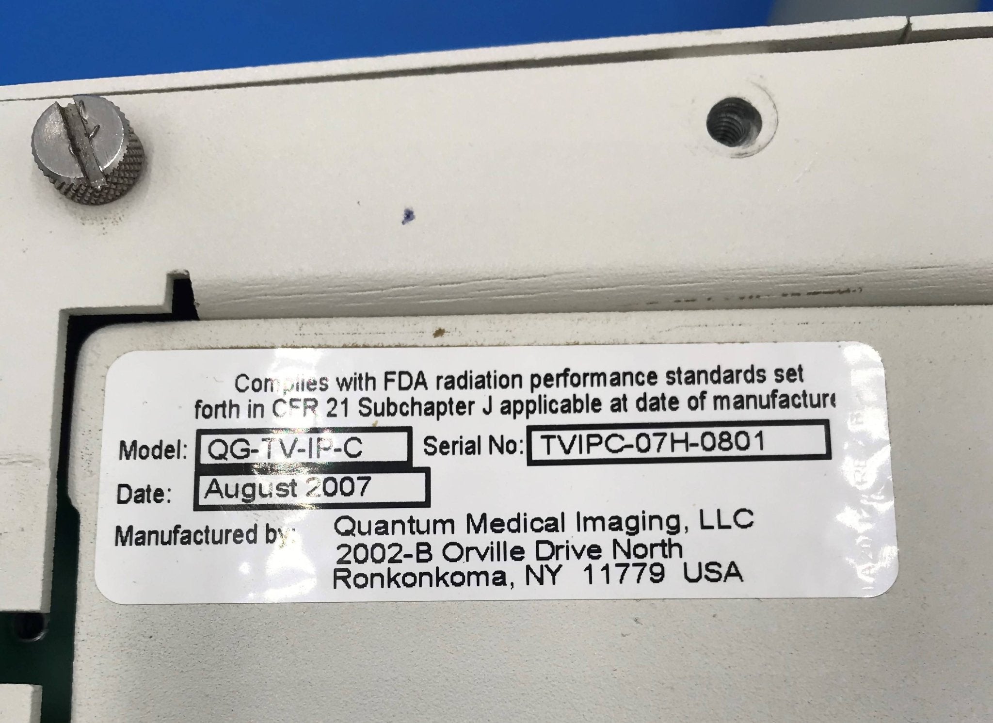 Remote Control Panel (QG-TV-IP-C)Quantum