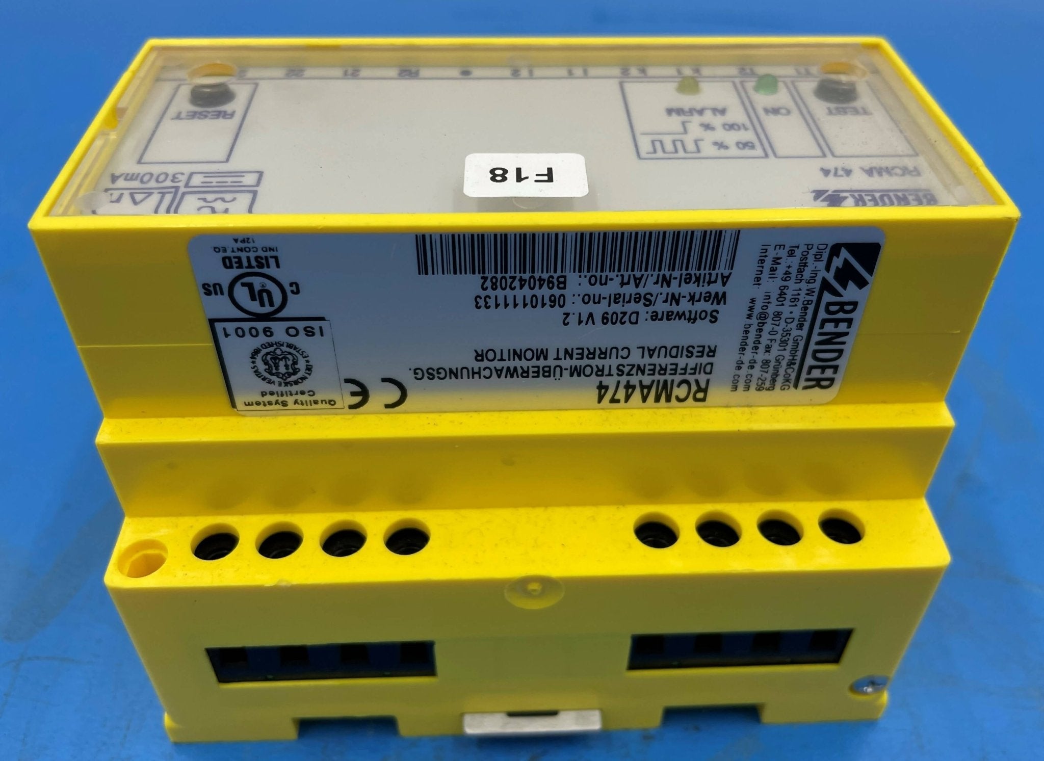 Residual Current Monitor F18 (10161694/RCMA474) Siemens