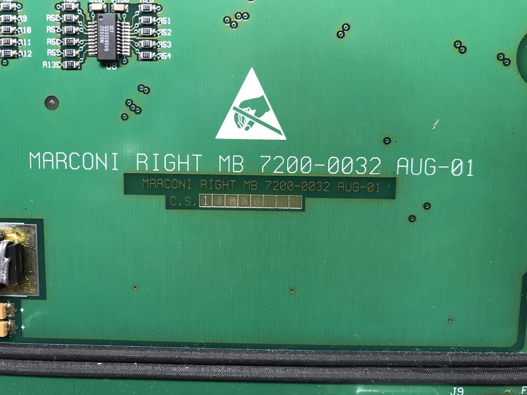 Right MB Backplane (07273035/470-7200-0032) Siemens CT