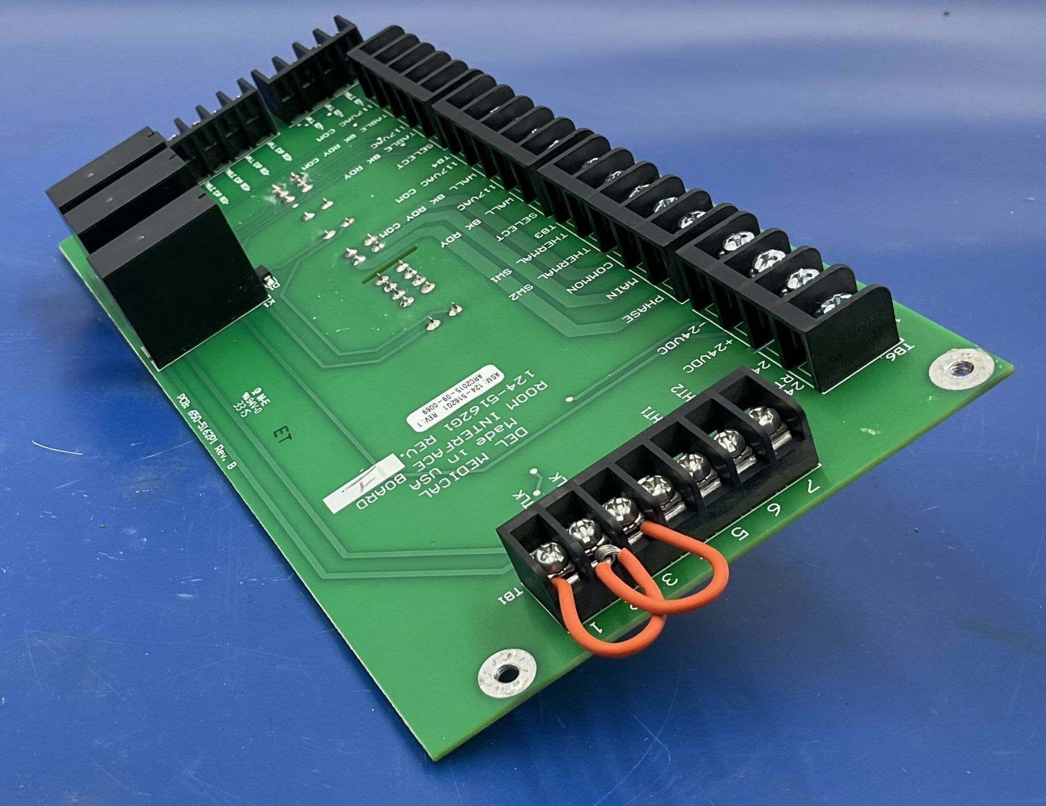 Room Interface Board (124-5162 G1 Rev 1) Del Medical