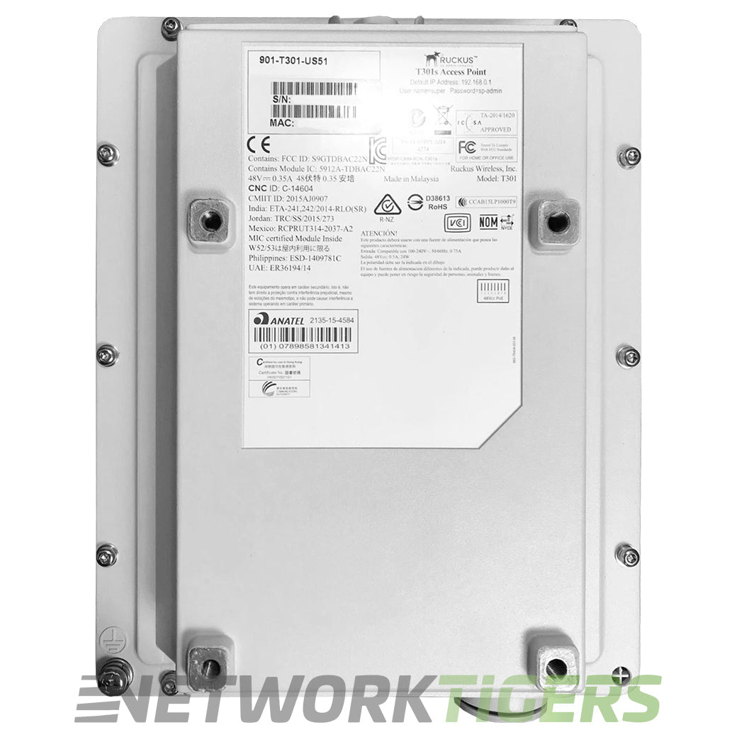 NEW Ruckus 901-T301-US51 120x30 Deg. Outdoor 802.11ac 2x2:2 120 Sector WAP