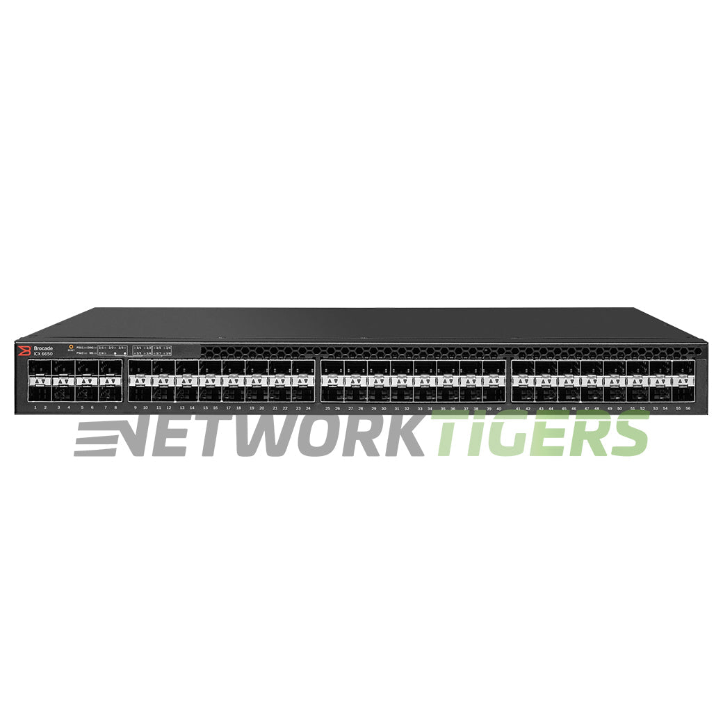 Ruckus Brocade ICX6650-48-E-ADV 48x 10GB SFP+ Front-to-Back Air Switch