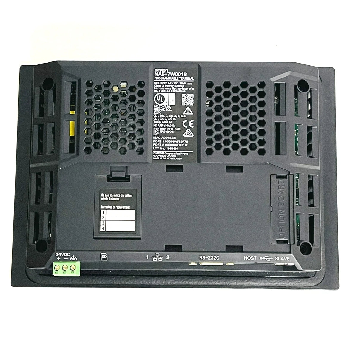 Omron NA5-7W001B Sysmac 7" Touchscreen HMI 800×480 TFT Operator Interface