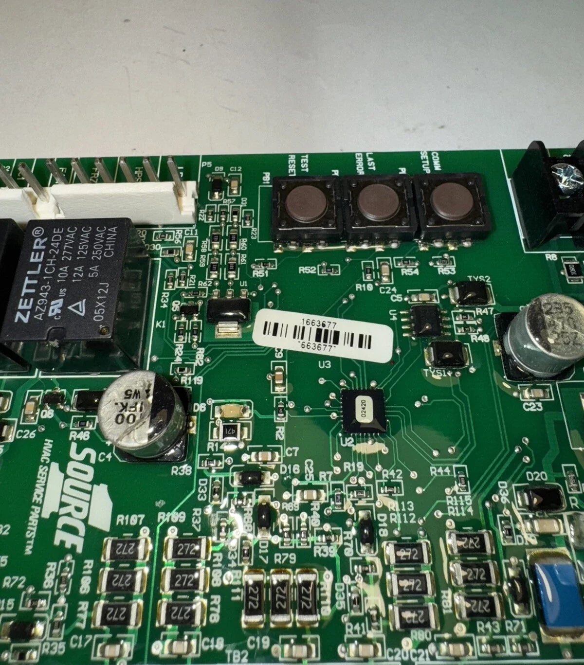 YORK S1-031-02993-000 Gas/Electric CPU Control Board for Source 1 Simplicity Lite HVAC Systems