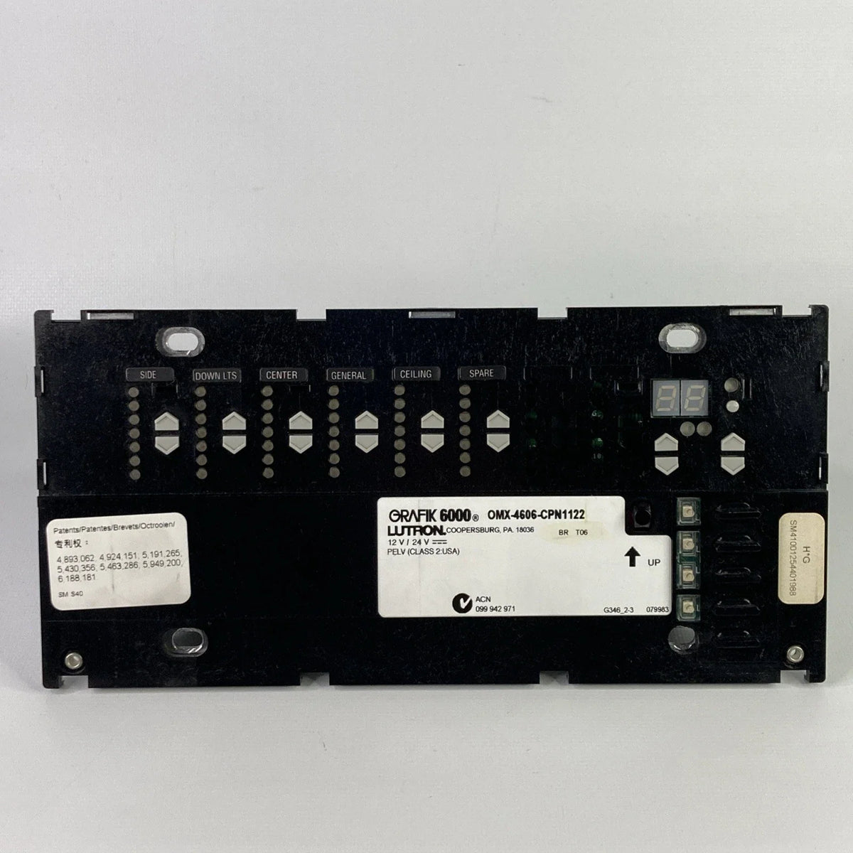 OMX-4606-CPN1122 | Lutron Grafik Eye 6-Zone Dimming Control Keypad