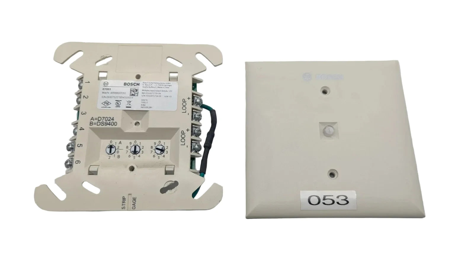 Bosch D7053 Multiplex Input Output Module for Fire Alarm Control Systems