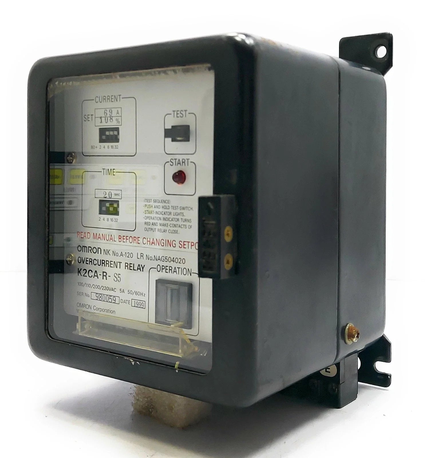 K2CA-R-S5 | Omron Solid-State Overcurrent Relay 5A Multi-Voltage