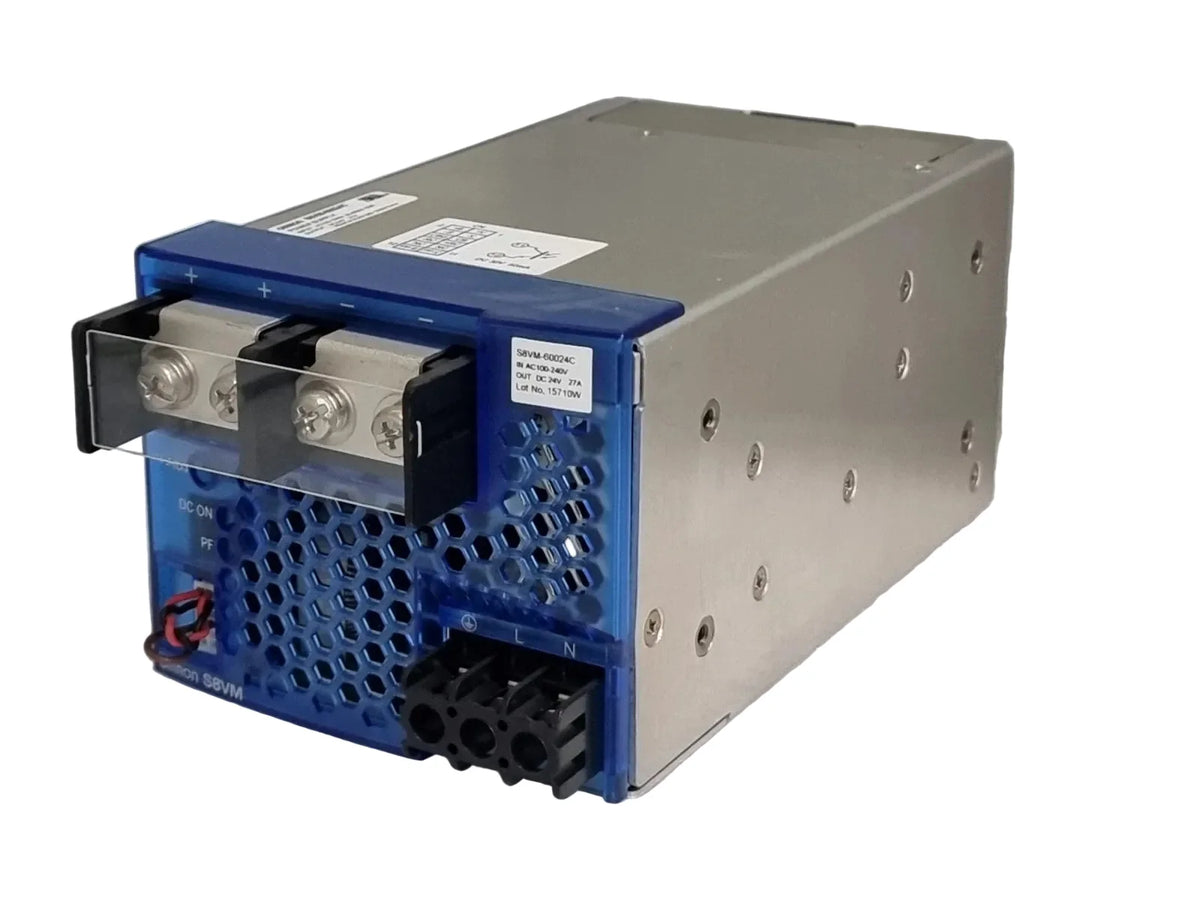 S8VM-60024C | Omron S8VM Series 24VDC 27A DIN Rail Power Supply