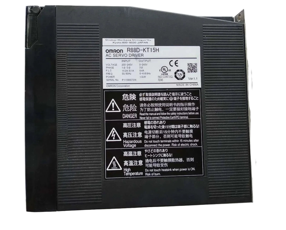 R88D-KT15H | Omron G5 Series 1.5 kW AC Servo Drive 200 VAC