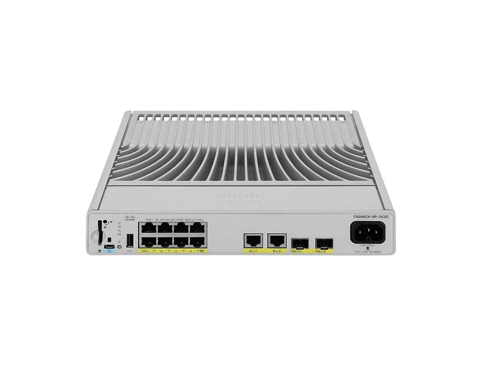 Cisco C9200CX-8P-2X2G-E Catalyst 9200CX Compact 8-Port PoE+ Managed Switch with 10G Uplinks