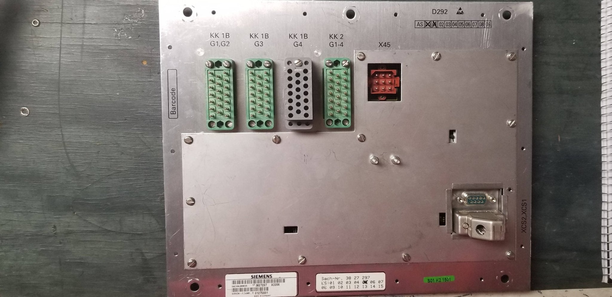 Siemens D292 ASSY KK Interface (PN #3827297)