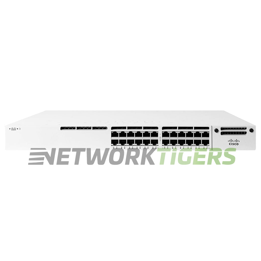 NEW Cisco Meraki MS390-24U-HW 24x 1GB UPOE RJ45 1x Module Slot Unclaimed Switch