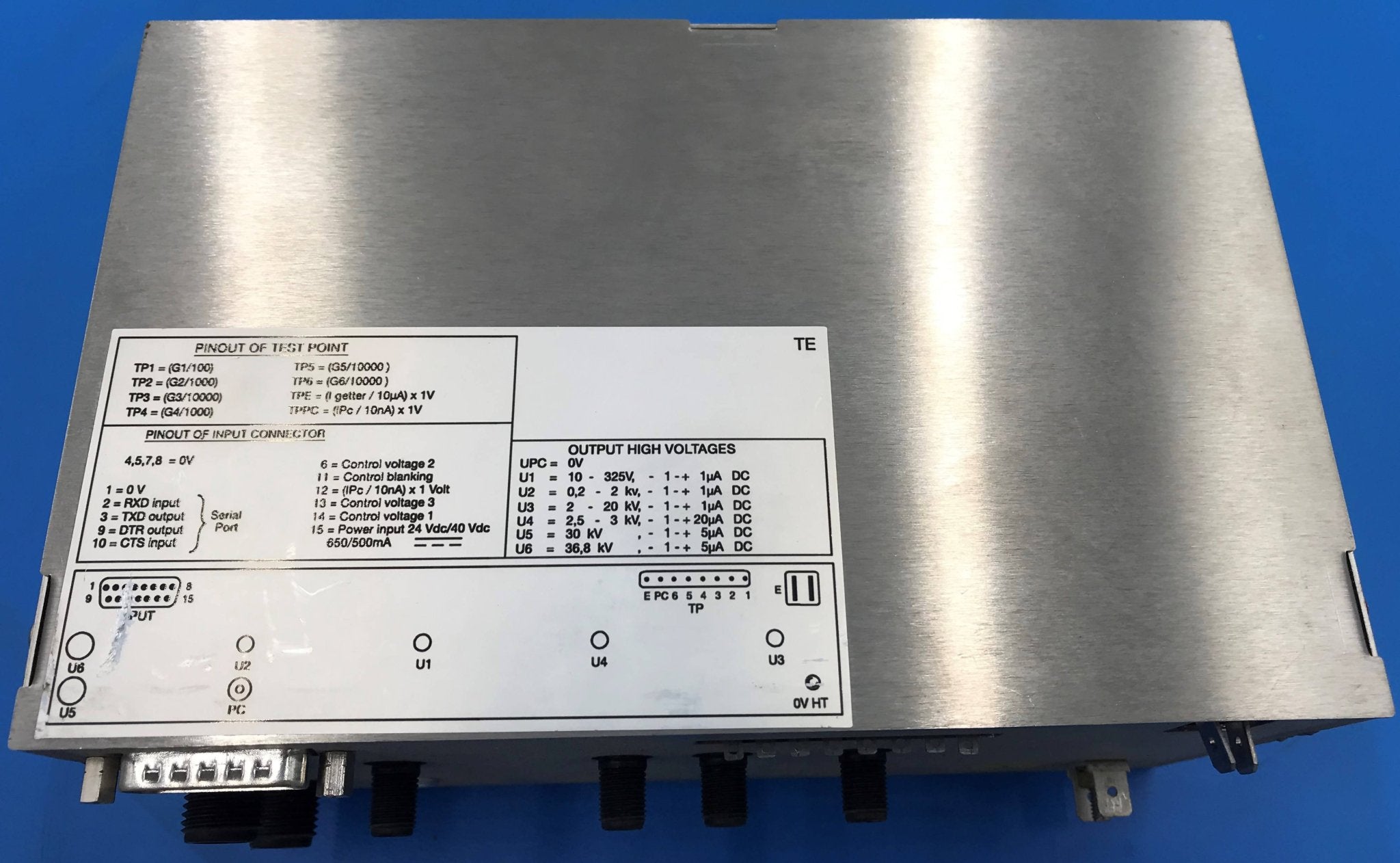 Thales HV II Power Supply ( TH-7221) THALES