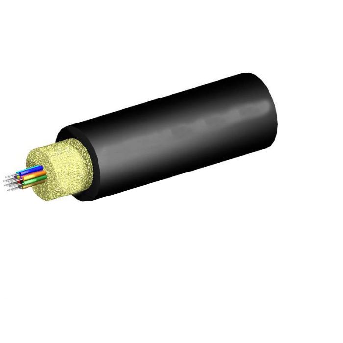 TLC Distribution Fiber Optic Cable with Aluminum Interlocking Armor, 6 Fiber, Singlemode, Plenum Yellow, 14.15mm OD, Plus Corning® SMF-28® Ultra Fiber, (per meter)