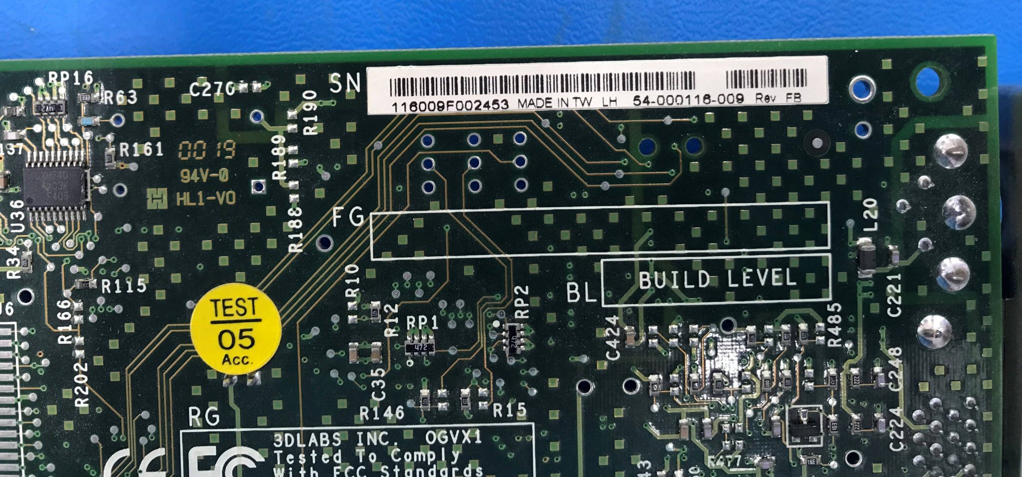 Video Graphics Controller (50-000116-001) 3Dlabs