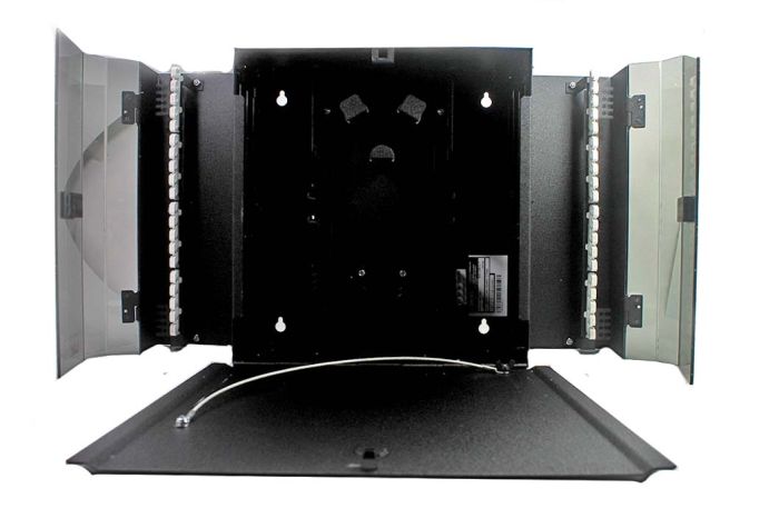 Corning® Wall Mount Enclosure 144 Fiber Holds (12) CCH Adapter Panels (13.5" x 22.5" x 5") Unloaded