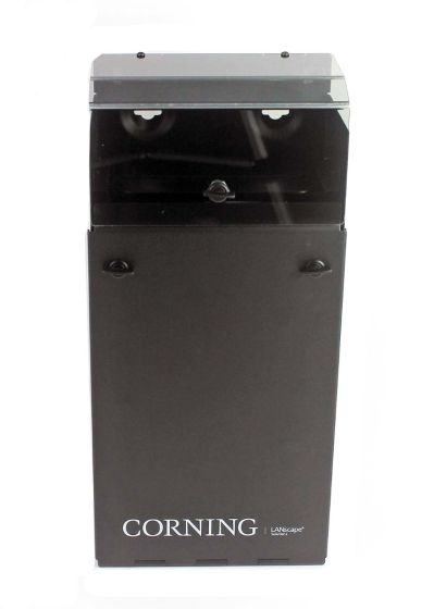Corning® Wall Mount Enclosure WCH 12 Fiber Holds (2) CCH Adapter Panels/Cassettes (9.25" x 13.25" x 3.25") Unloaded