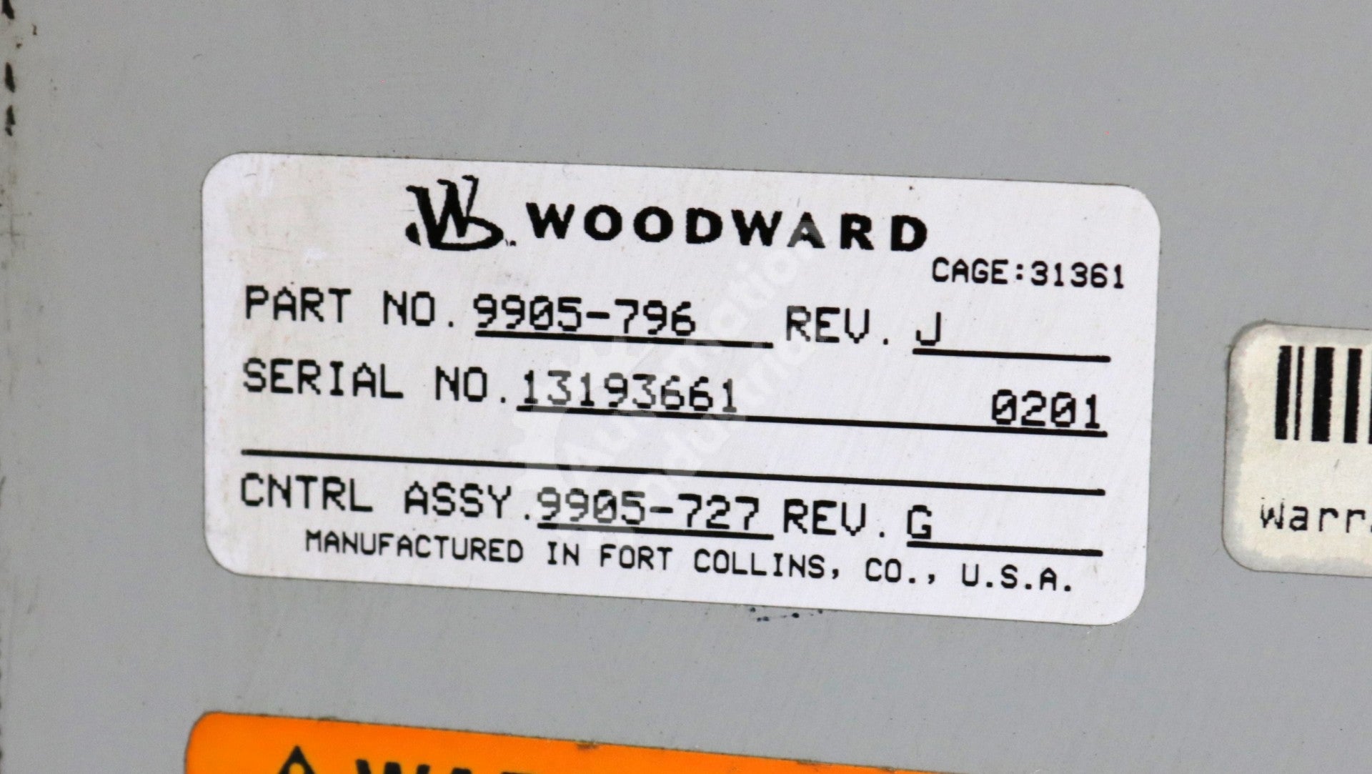 9905-796 by Woodward Digital Load Sharing & Speed Controller DSLC Series