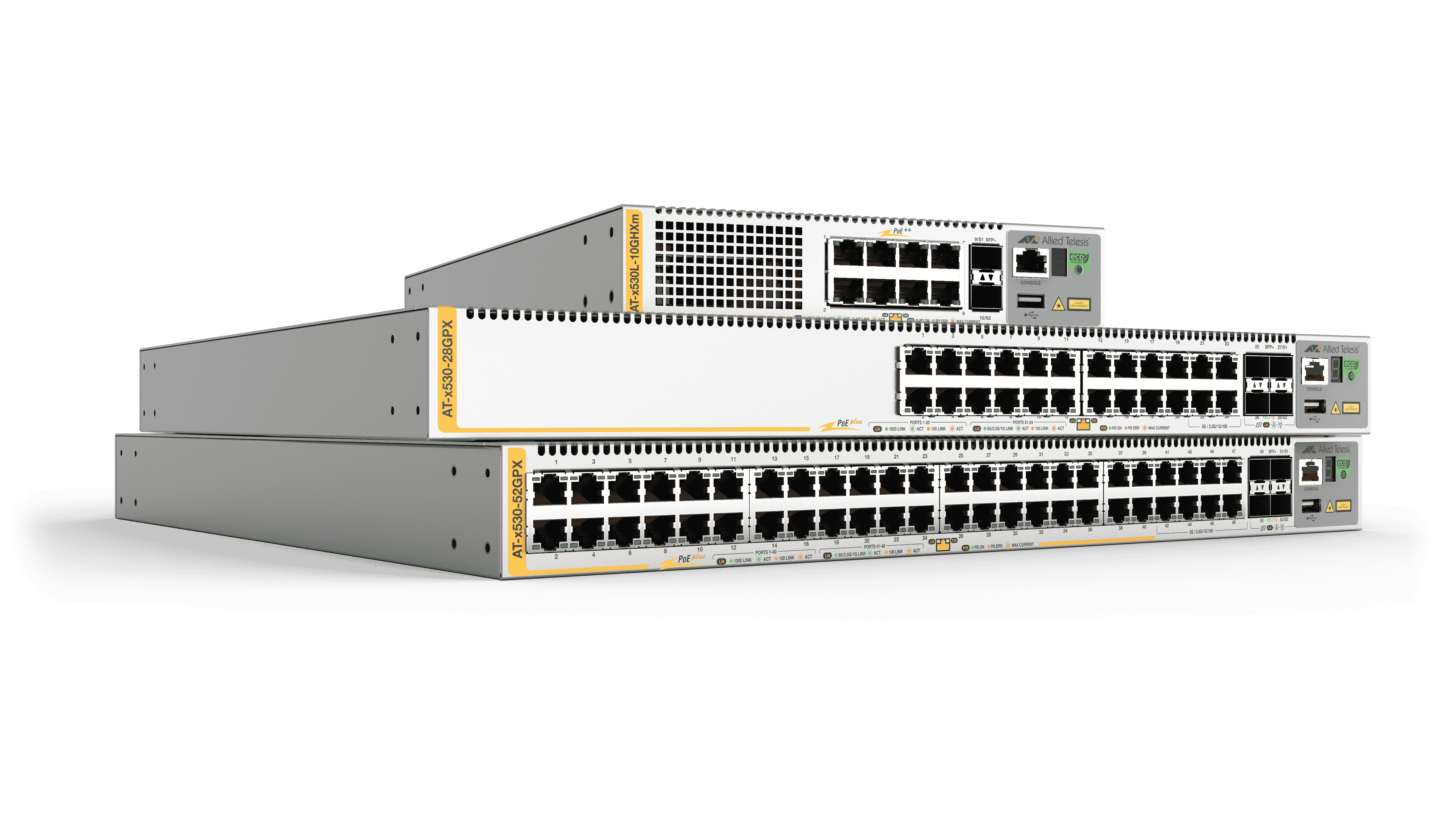 Hanwha AT-x530L-18GHXm-10 - 16 x 1/2.5/5 Gigabit Ethernet PoE++ 720W