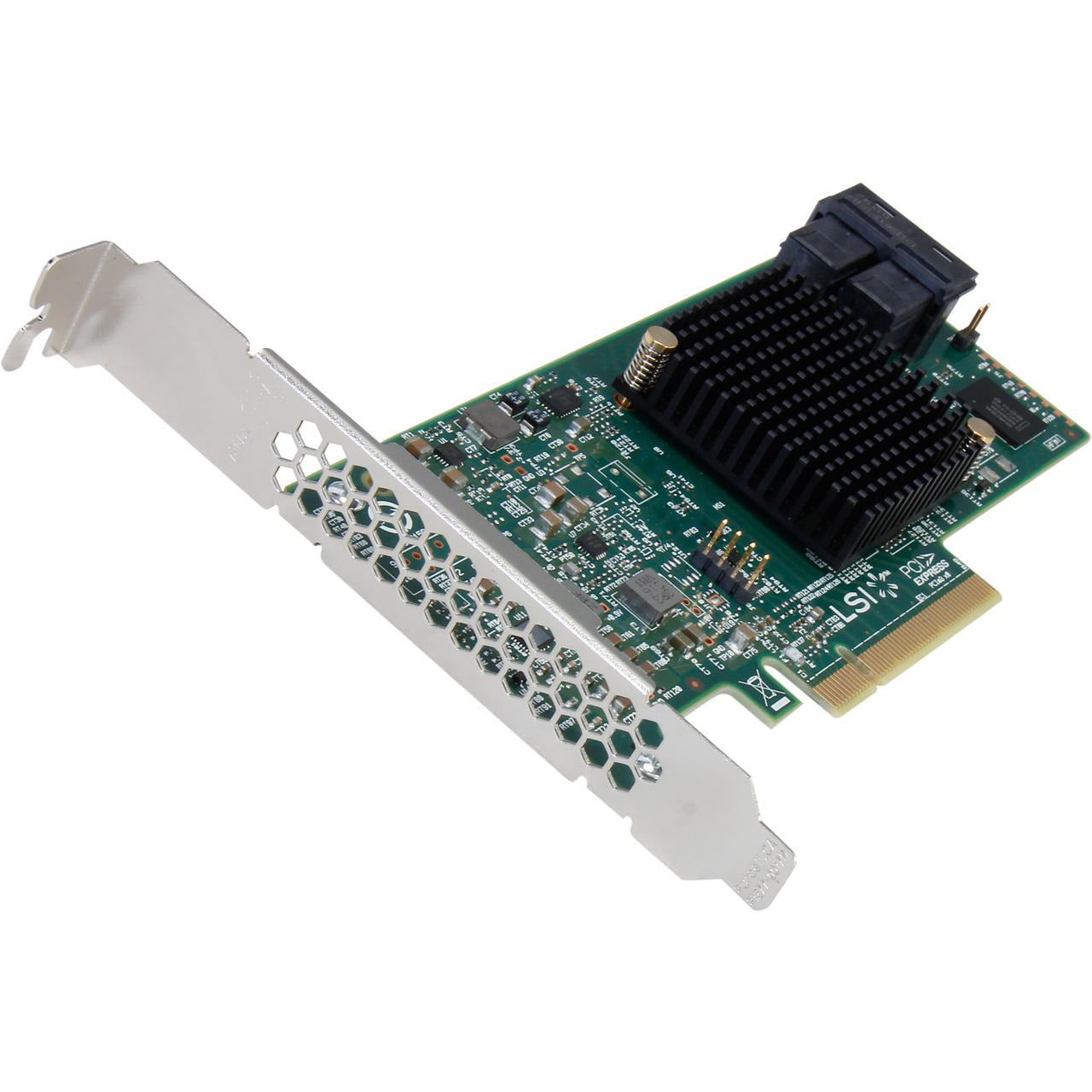 LSI00344 9300-8i SGL SAS 8 puertos 12Gb/s PCIE3.0 Tarjeta controladora HBA marrón