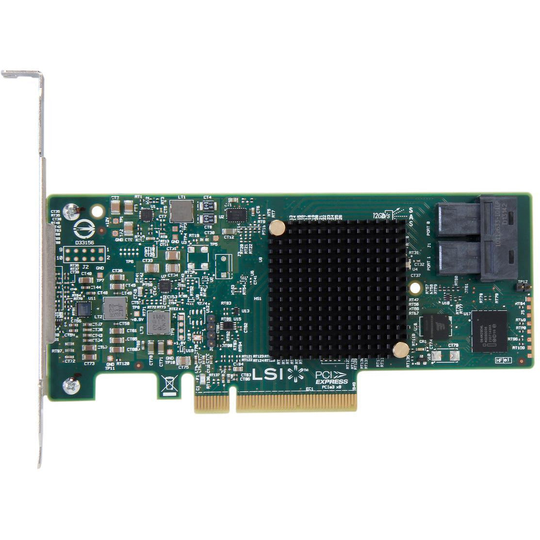 LSI00344 9300-8i SGL SAS 8 puertos 12Gb/s PCIE3.0 Tarjeta controladora HBA marrón