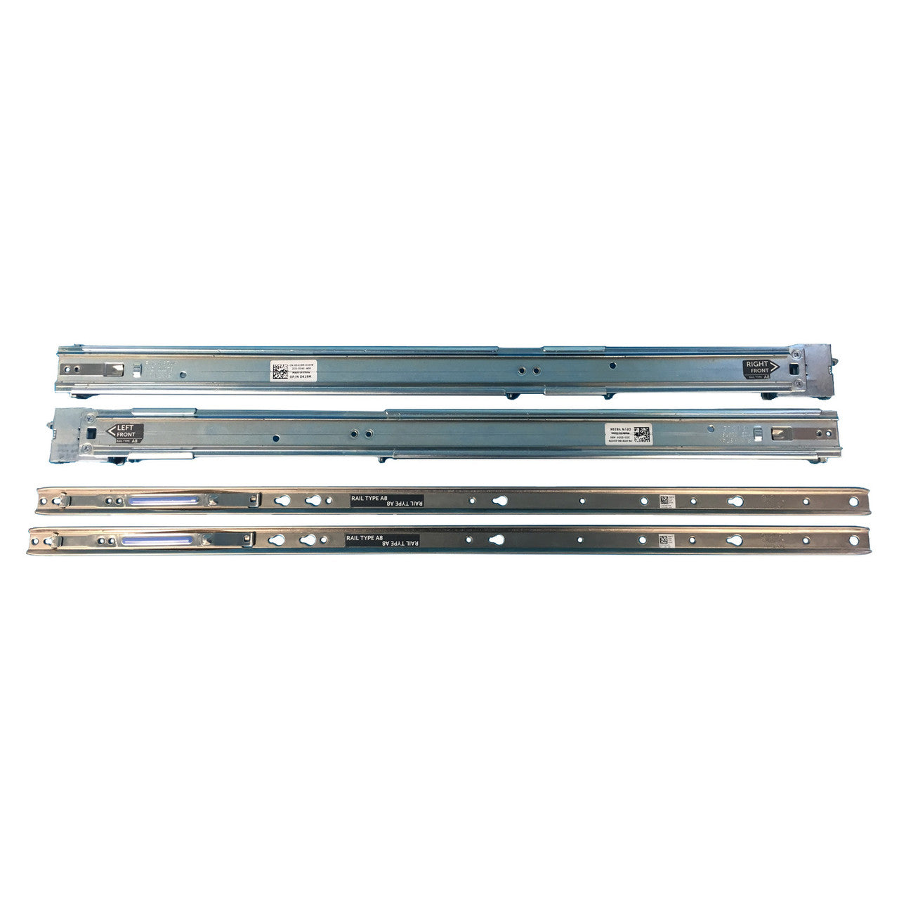 Rieles para rack de servidor 1U Rieles 53D7M 053D7M R230 R420 R620 R630 R640