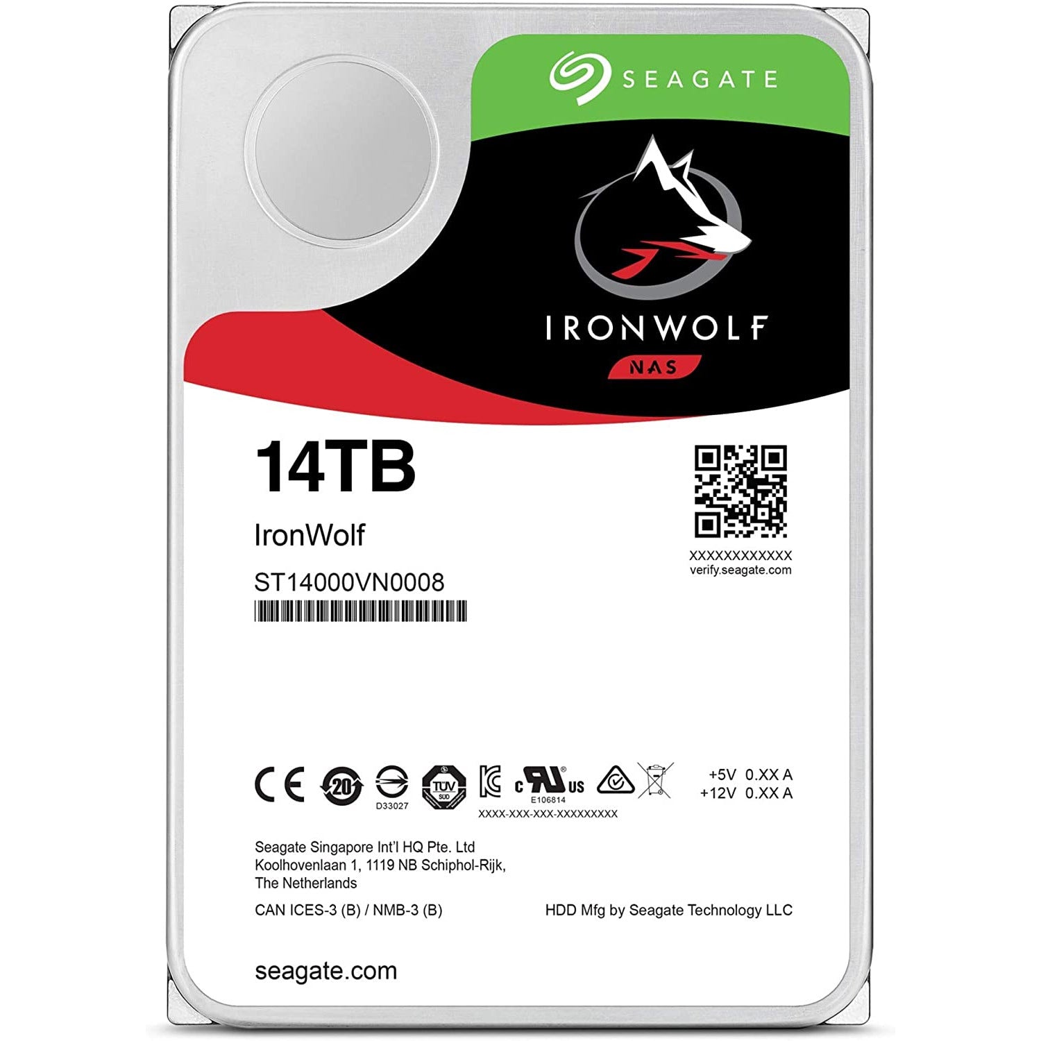 IronWolf Pro ST14000NE0008 14TB 7200 RPM 256MB Caché SATA 6.0Gb/s 3.5"