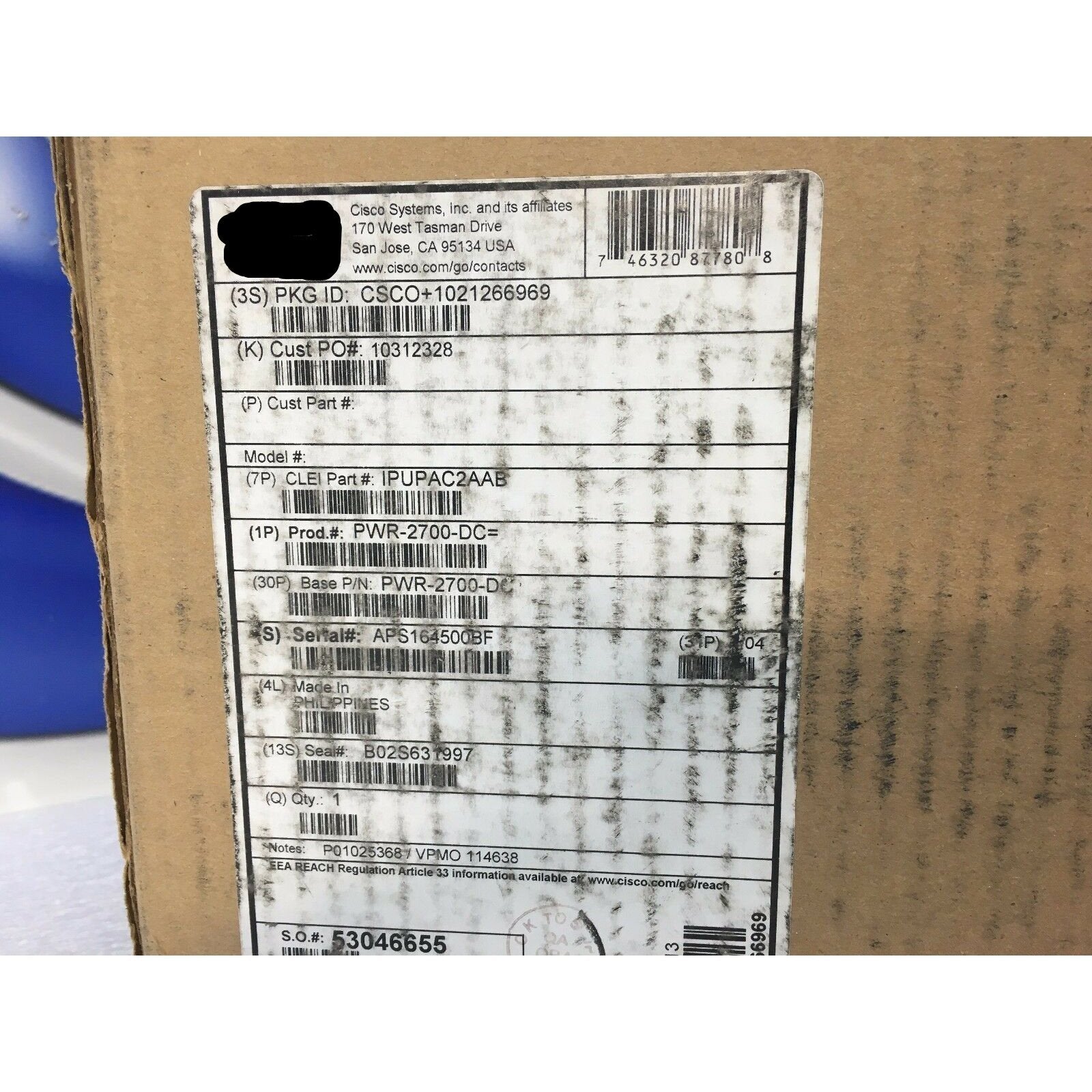 7606 Cisco PWR-2700-DC 2700W POWER SUPPLY for CISCO7606 CISCO7606-S 341-0033 KMJ 746320877808-FoxTI