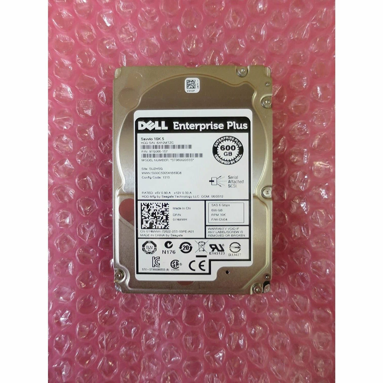 Y4MWH Dell - 600GB 10K RPM SAS 2.5" HD disco - MFerraz Tecnologia
